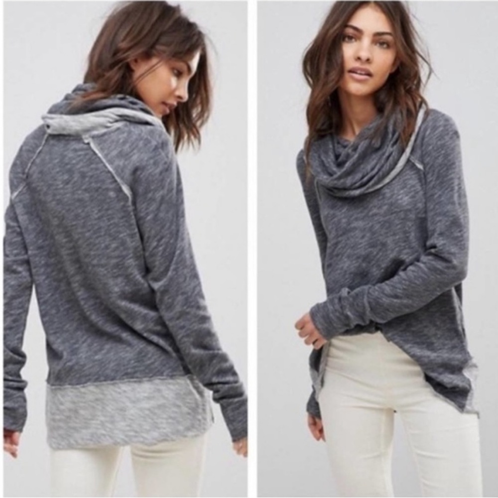 Free People Beach Cozy Cowl Neck Cacoon Pullover